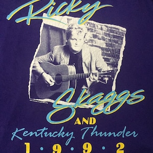 Camiseta vintage de los 90 de Ricky Skaggs y Kentucky Thunder (1996), talla XL