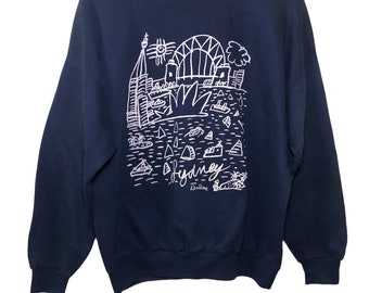 Vintage Ken Done Sydney Australia Pop Art Sweatshirts Medium Size