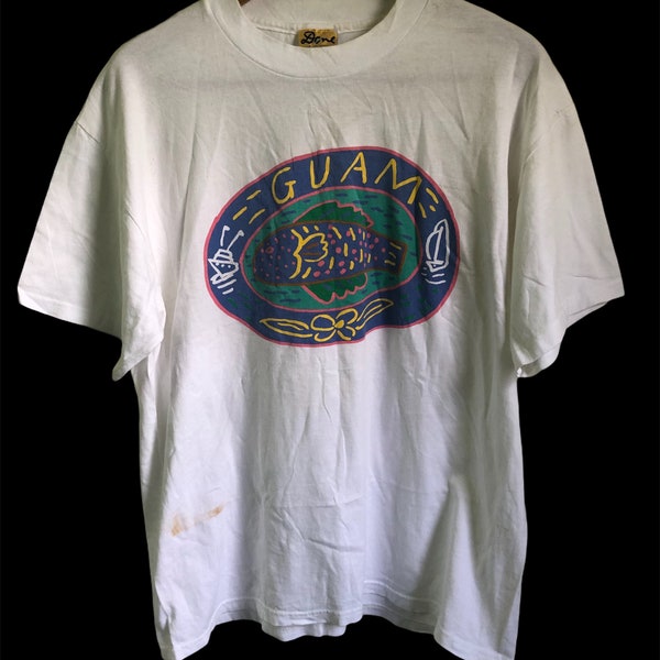 Vintage Guam Ken Done Pop Art Australia T Shirt