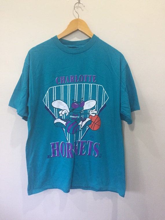 Vintage 90s Charlotte Hornets NBA Basketball T Shirt | Etsy