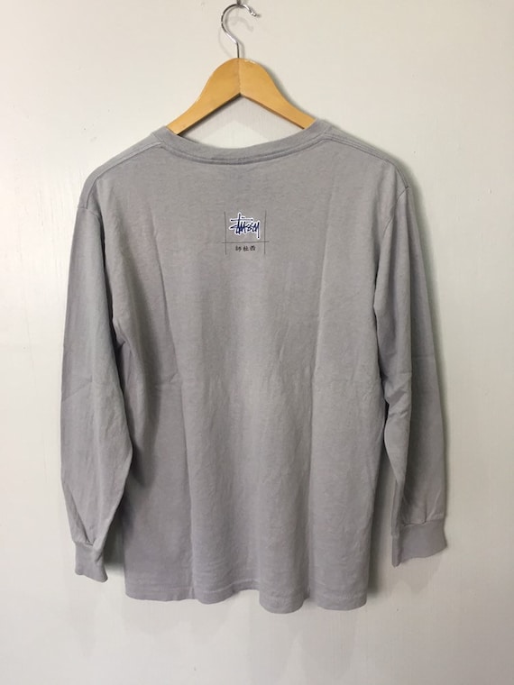 Vintage Stussy Long Sleeve Streetwear Skate T Shirt Medium Size - Etsy