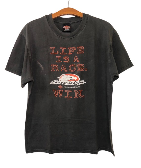 T-shirt Harley Davidson Screaming Eagle - Blanc - Taille L - Occasion Très Bon état