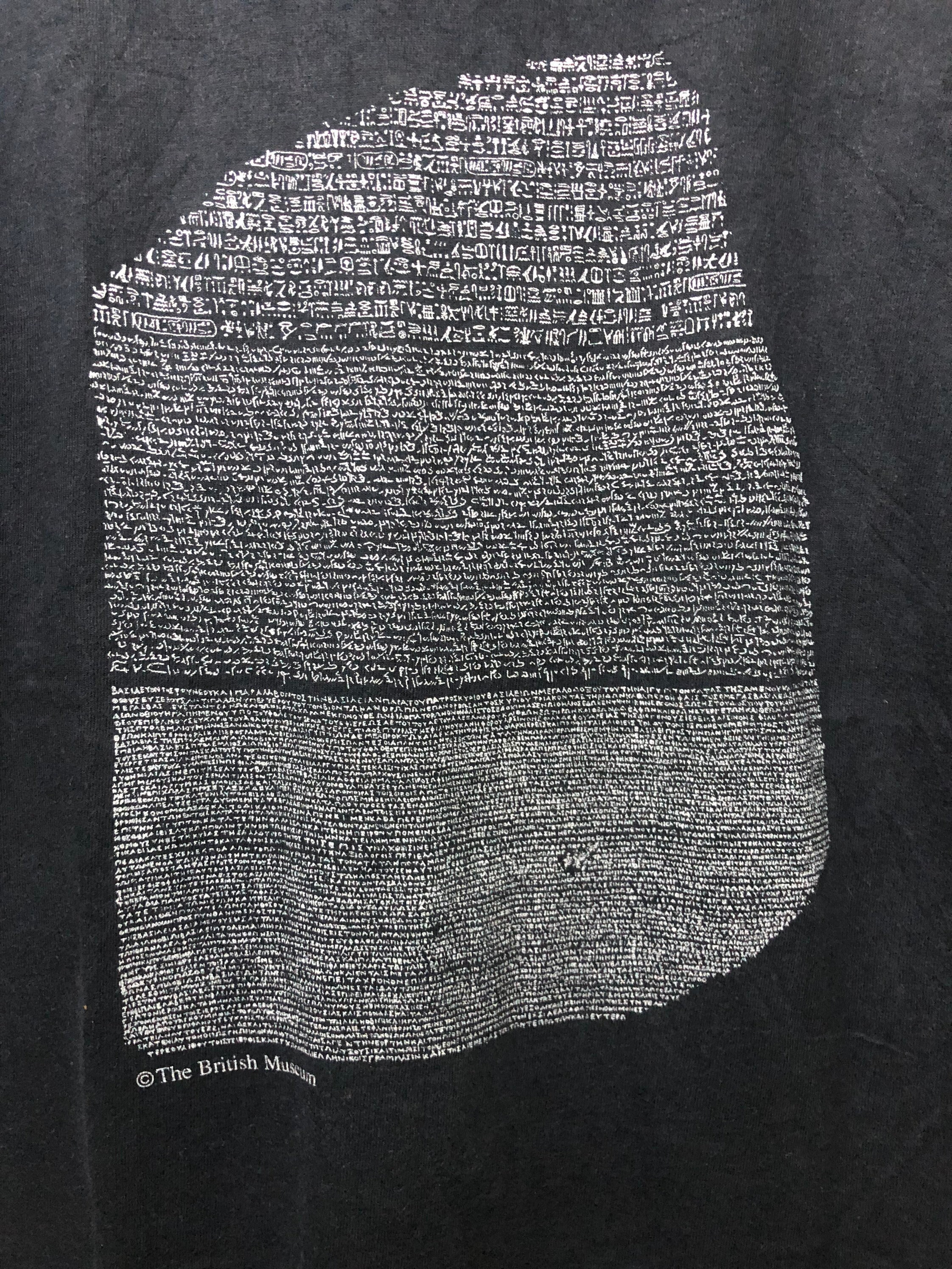 90年代ヴィンテージ 大英博物館 ロゼッタストーン Tシャツ S