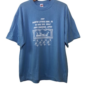 Vintage 90er Jahre MartinLuther King Jr 5K Run Japan T Shirt XL Size