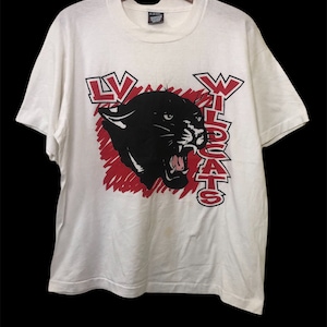 Vintage 90s Las Vegas Wildcats Football University T Shirt XL Size