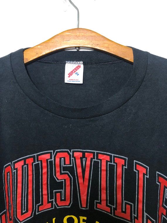 Vintage 90s University Of Louisville T Shirt XL S… - image 3