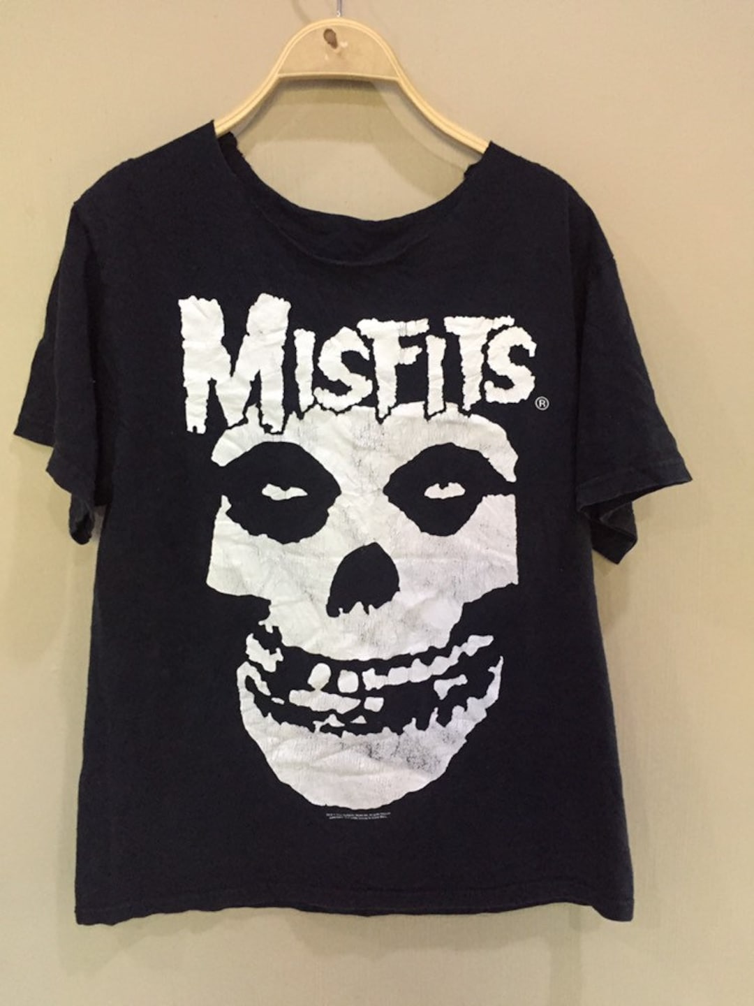 Vintage Distressed Misfits Punk Rock T Shirt Etsy