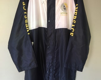 Vintage A Versace Windbraker Track Jacket Long Spell Out Big Logo Large Size