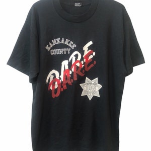 Vintage 90s Dare Kankakee County T Shirt XL Size
