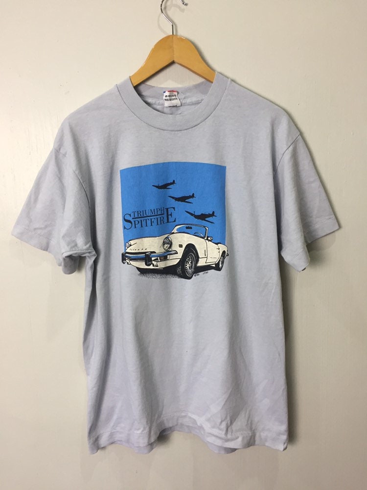 Vintage 90s Triumph Spitfire British Car T Shirt Large Size - Etsy