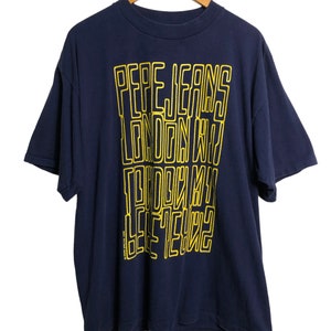 Vintage 90s Pepe Jeans London T Shirt XL Size