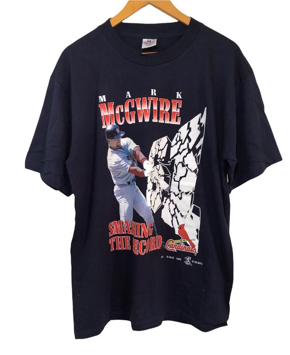 Vintage 90s Mark Mcgwire Cardinals MLB Baseball T Shirt Large Size
