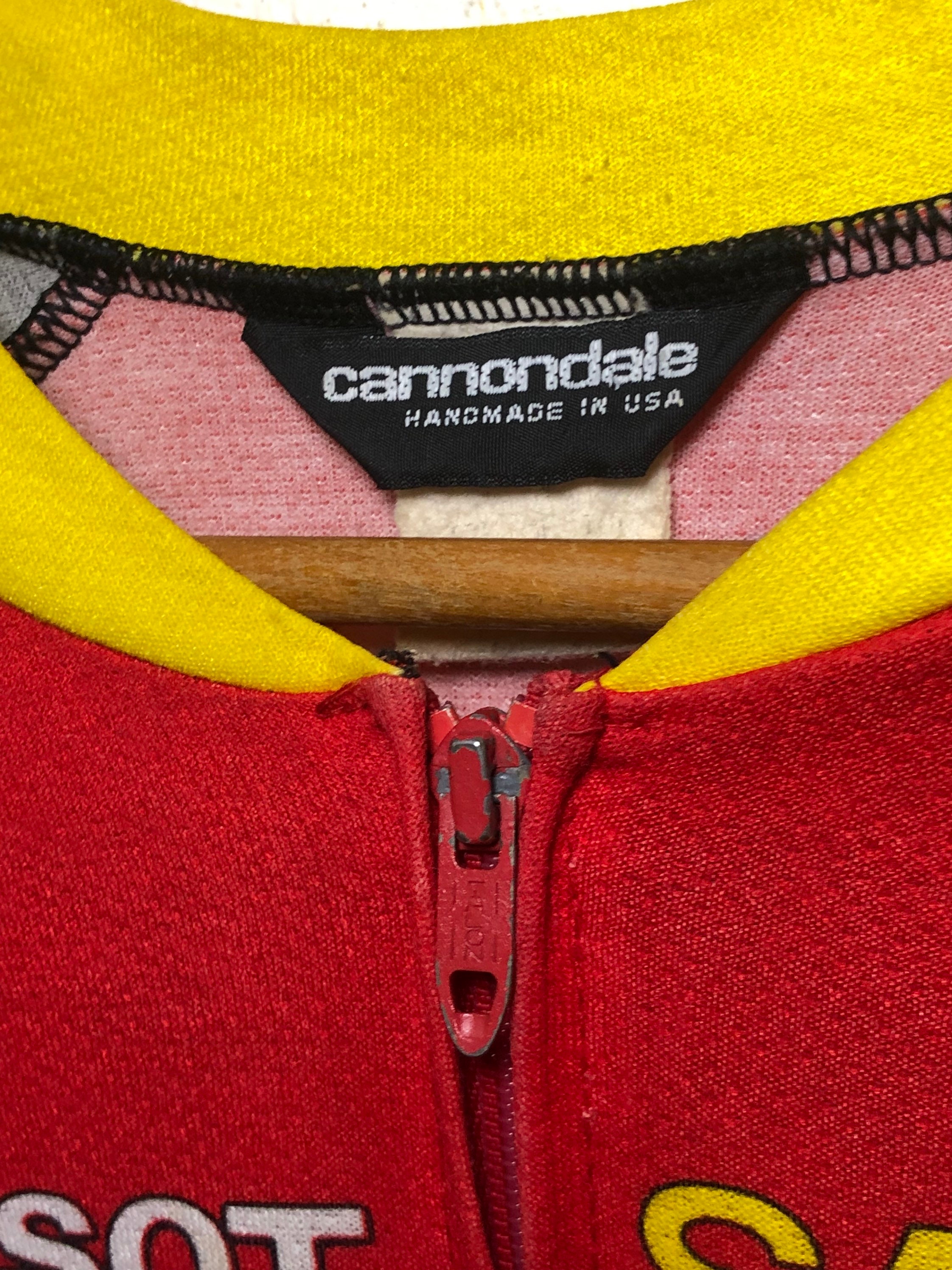 Maillot Vintage Cannondale Volvo Homme – 3/4 Zip, Court, Multicolore, USA