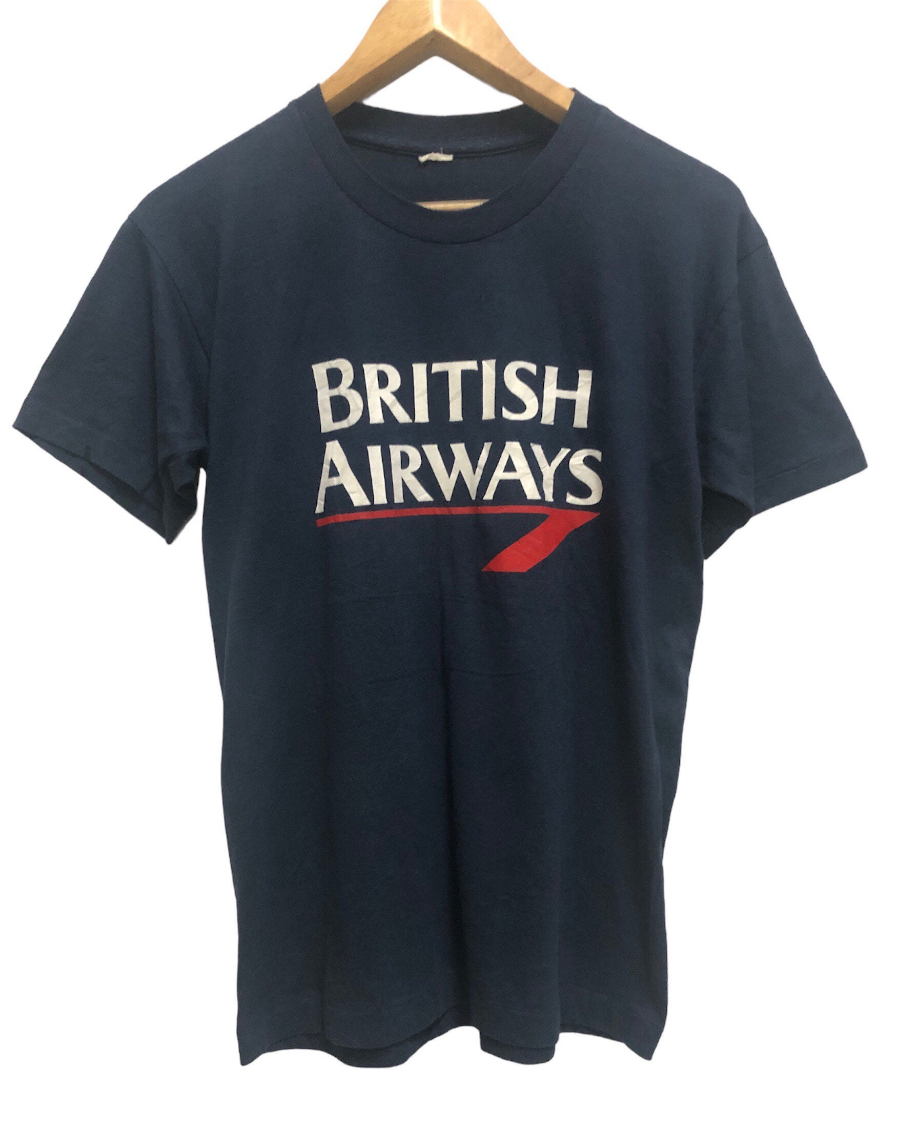 Vintage 80er Jahre British Airway Fluglinien Single Stitch T Shirt