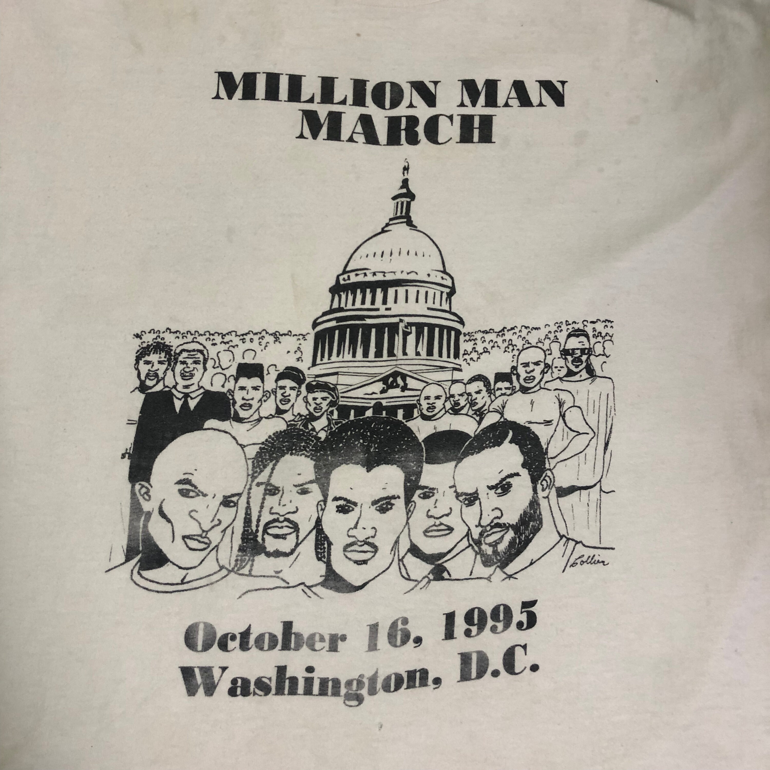 Vintage 90s Million Man March African American Unity Gathering