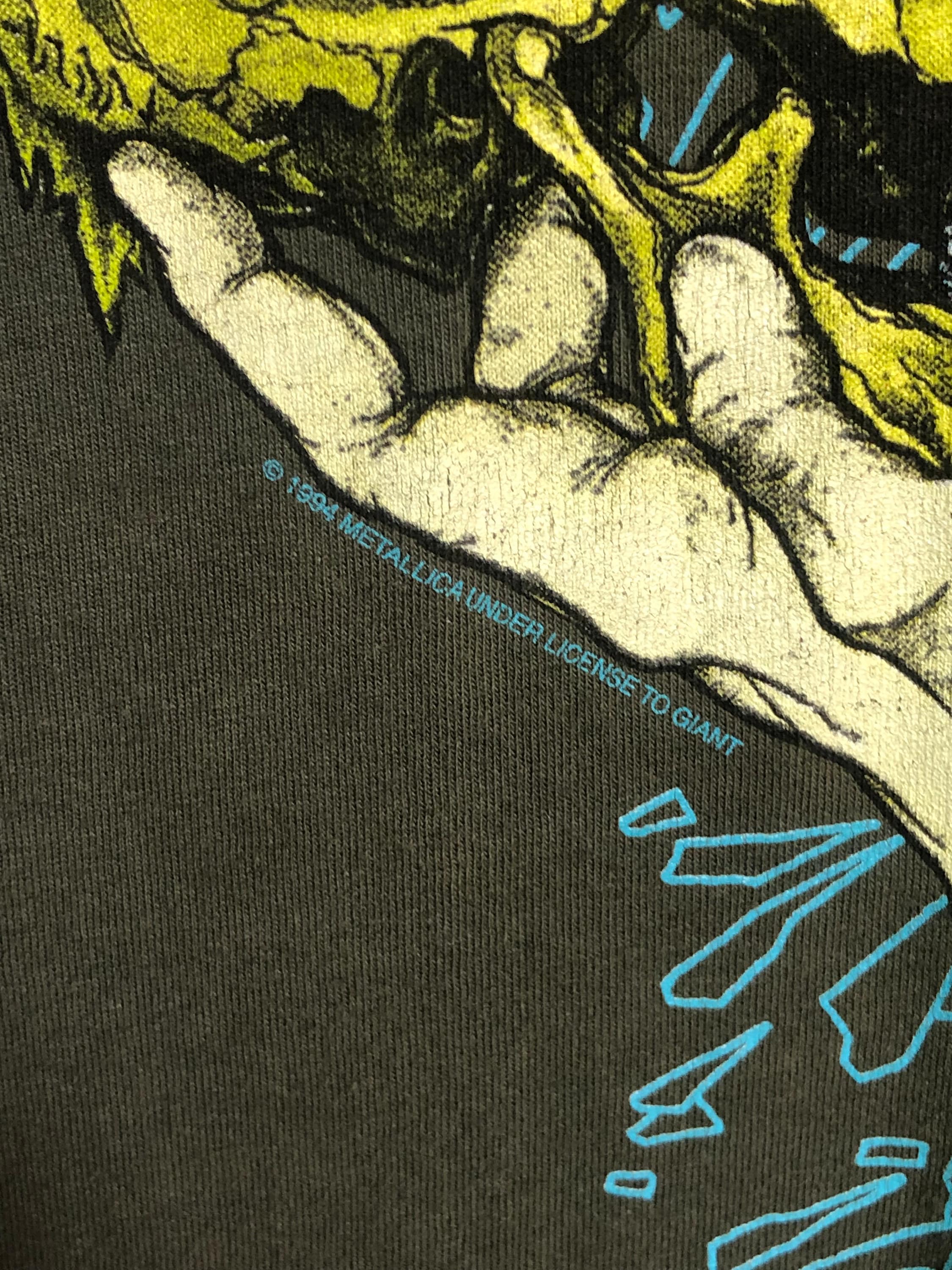 Vintage 90s Metallica Pushead T Shirt Large Size - Etsy