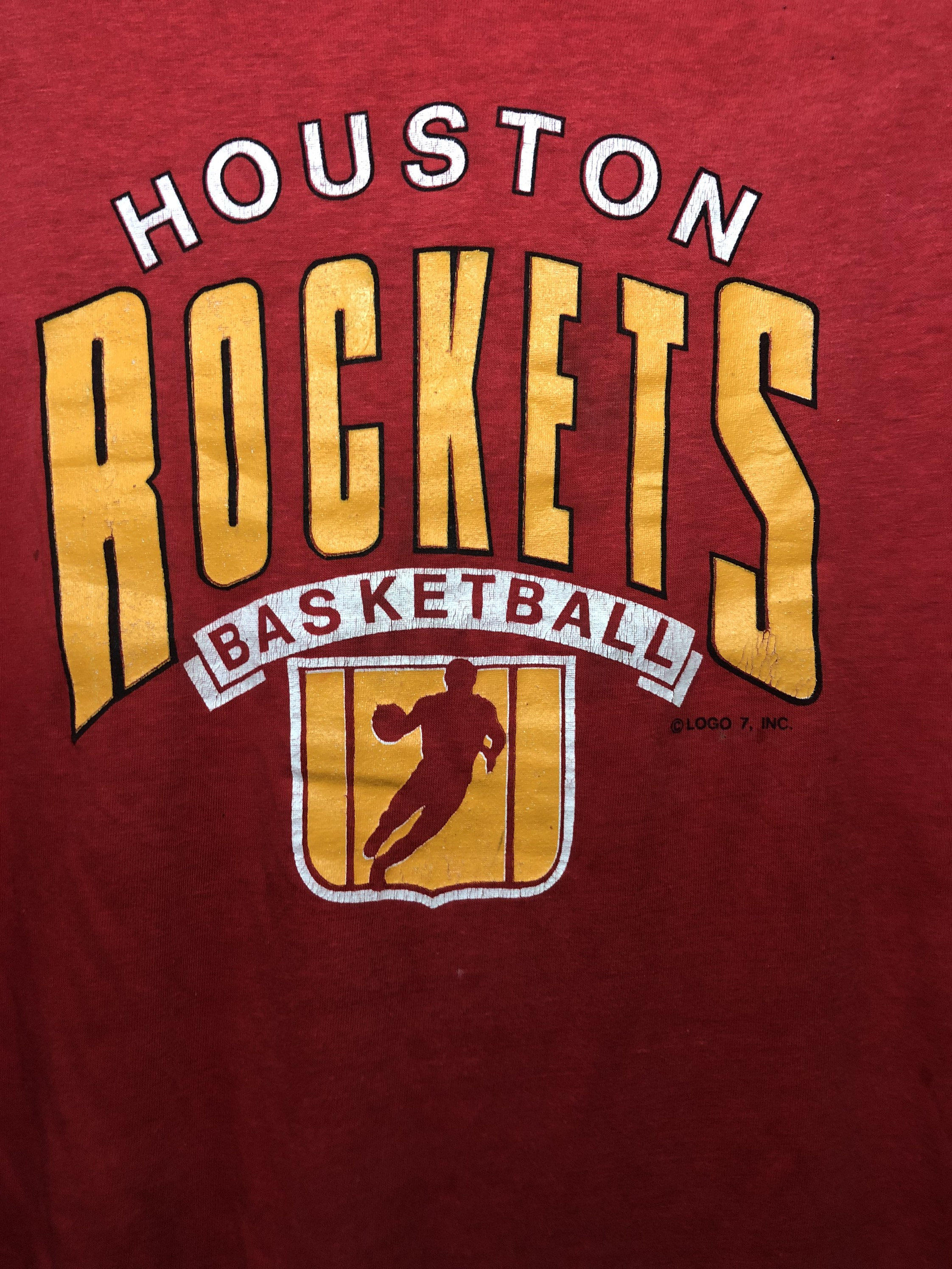 Houston Rockets 80s Vintage 80s Houston Rockets NBA Basketball T Shirt T Shirt XL Size - Etsy