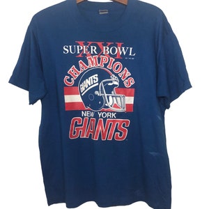 Vintage 80s New York Giants NFL Football T Shirt XL Size
