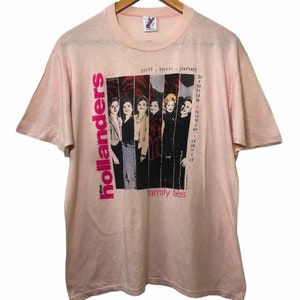Vintage 90s The Hollanders Family Ties Promo Album Tour Concert T Shirt Large Size