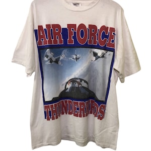 Vintage 90s Air Force Thunderbirds T Shirt XL Size