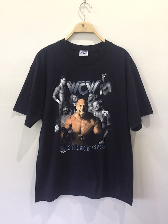 Vintage 90s WCW Goldberg World Champions Wrestling Promo T Shirt