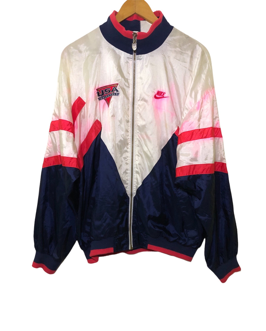Vintage 90s Nike USA Track & Field Jacket Large Size - Etsy Vintage 90s Nike USA Track & Field Jacket Large Size - Etsy