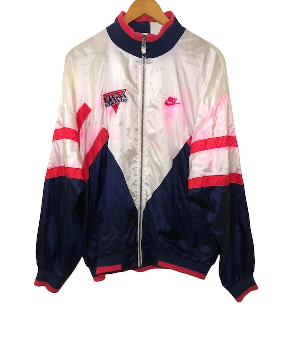 Vintage 90s Nike USA Track & Field Jacket Large Size - Etsy Vintage 90s Nike USA Track & Field Jacket Large Size - Etsy