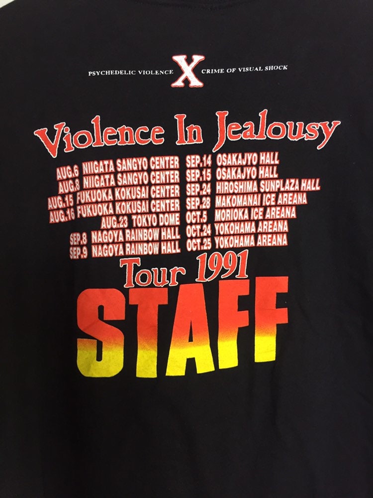 Vintage 90s Psychedelic Violence Crime of Visual Shock Tour 1991 T