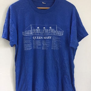 Vintage 90s RMS Queen Mary Ship T Shirt XL Size