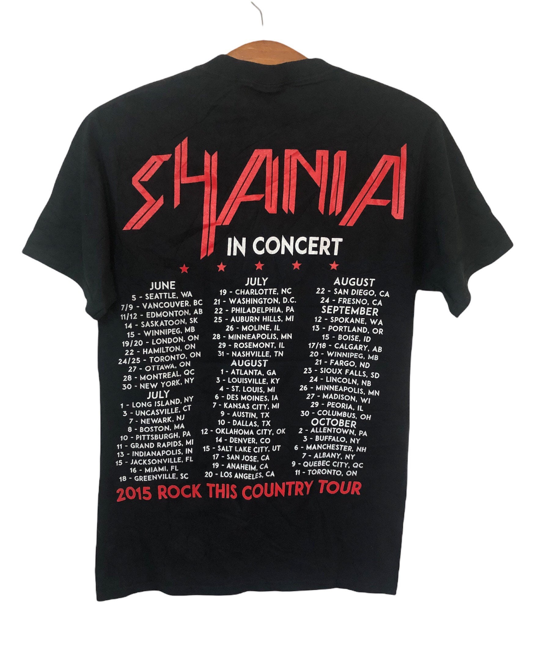 Shania Rock This Country Tour Promo Concert T Shirt Small Size - Etsy
