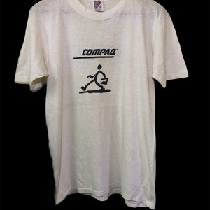 Vintage 90s Compaq Dell Apple Computer T Shirt Large Size image 1