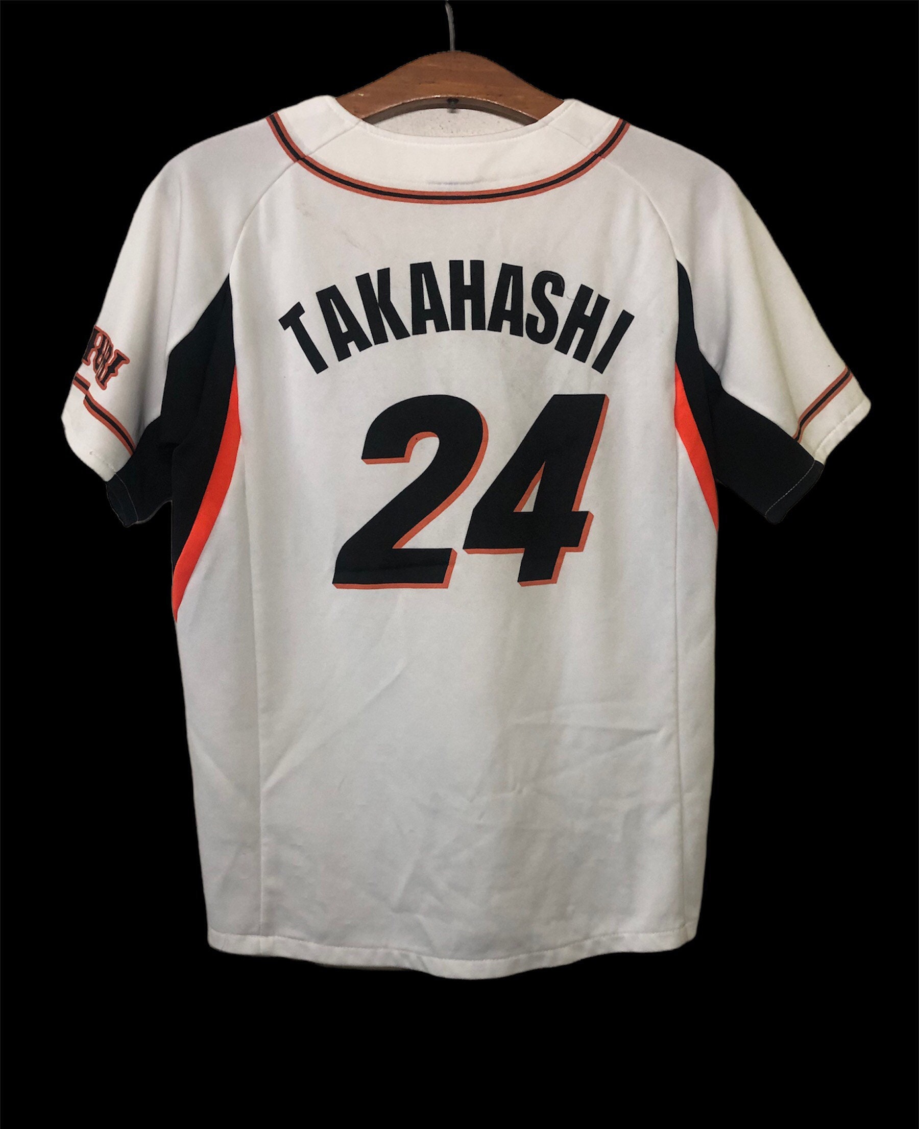 Vintage Yomiuri Giants #24 Takahashi Japan Baseball Jersey Vintage Yomiuri Giants #24 Takahashi Japan Baseball Jersey
