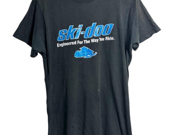 Koszulka z lat 90. z motywem skutera śnieżnego Ski-Doo, rozmiar XL
