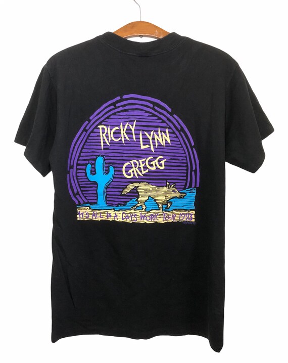 Vintage 90s Ricky Lynn Gregg Promo Album Concert Tour 1993 T Shirt