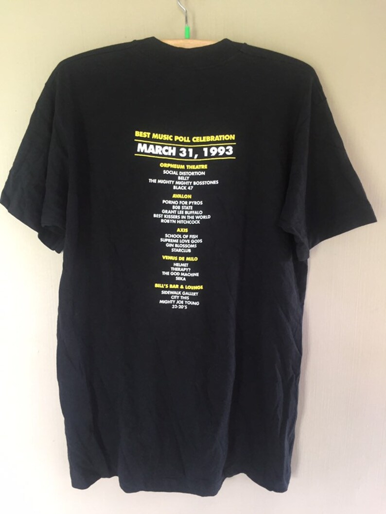 Vintage The Fifth Annual Boston Phoenix Wfnx Best Music Pool Celebrations Social Distortion Promo Concert T Shirt Medium Size