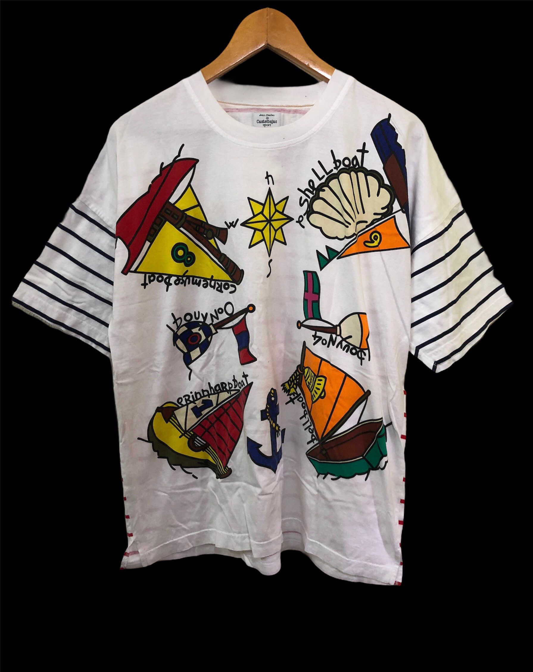 Rare Jean Charles De Castelbajac Sport OVP Full Print T Shirt