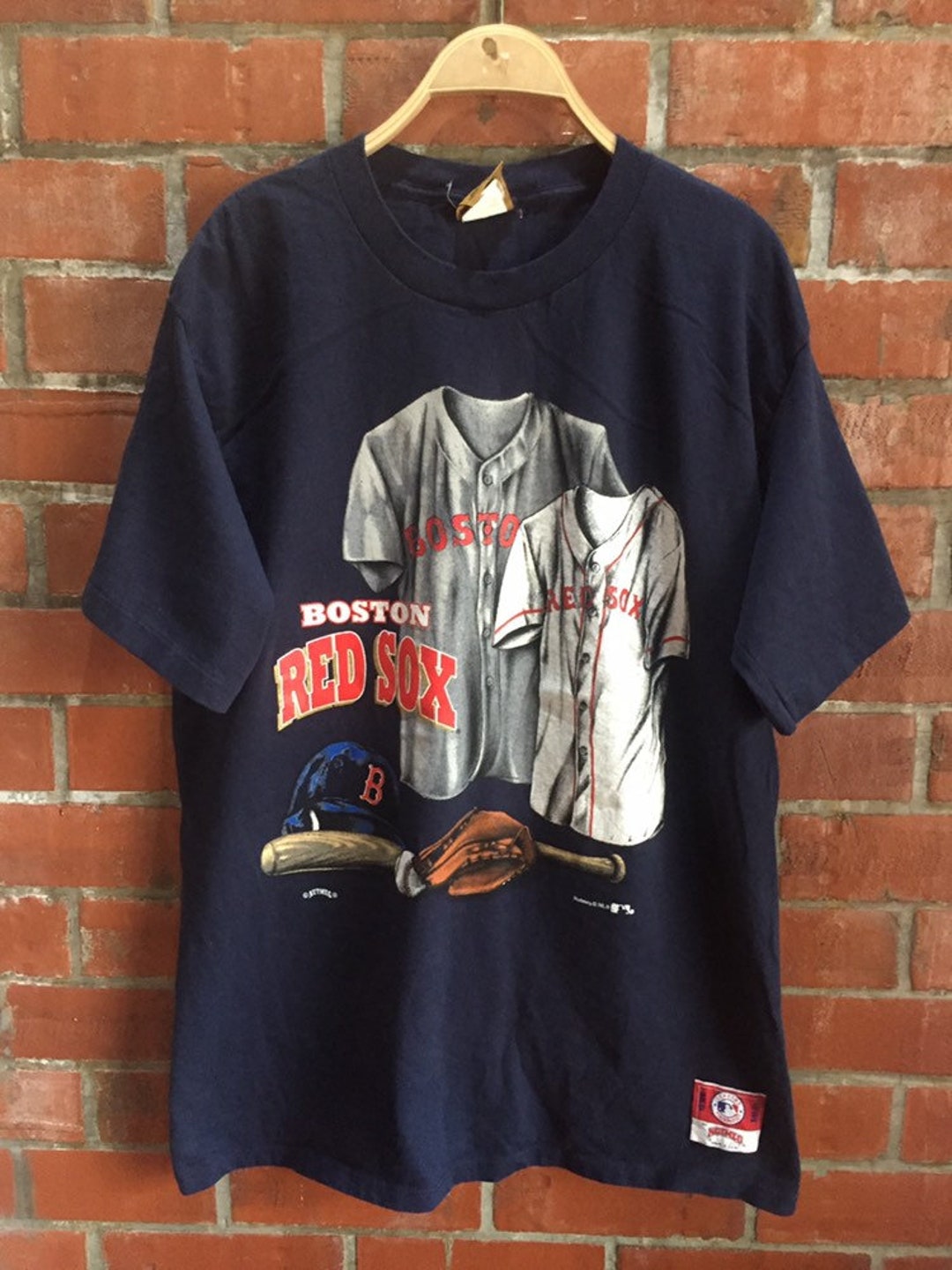 Vintage Boston Red Sox Baseball T Shirt Large Size 