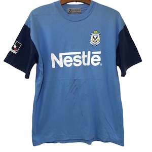 Rare Jubilo Iwata Japan League Soccer Football #3 Oiwa With Signed T Shirt Medium Size