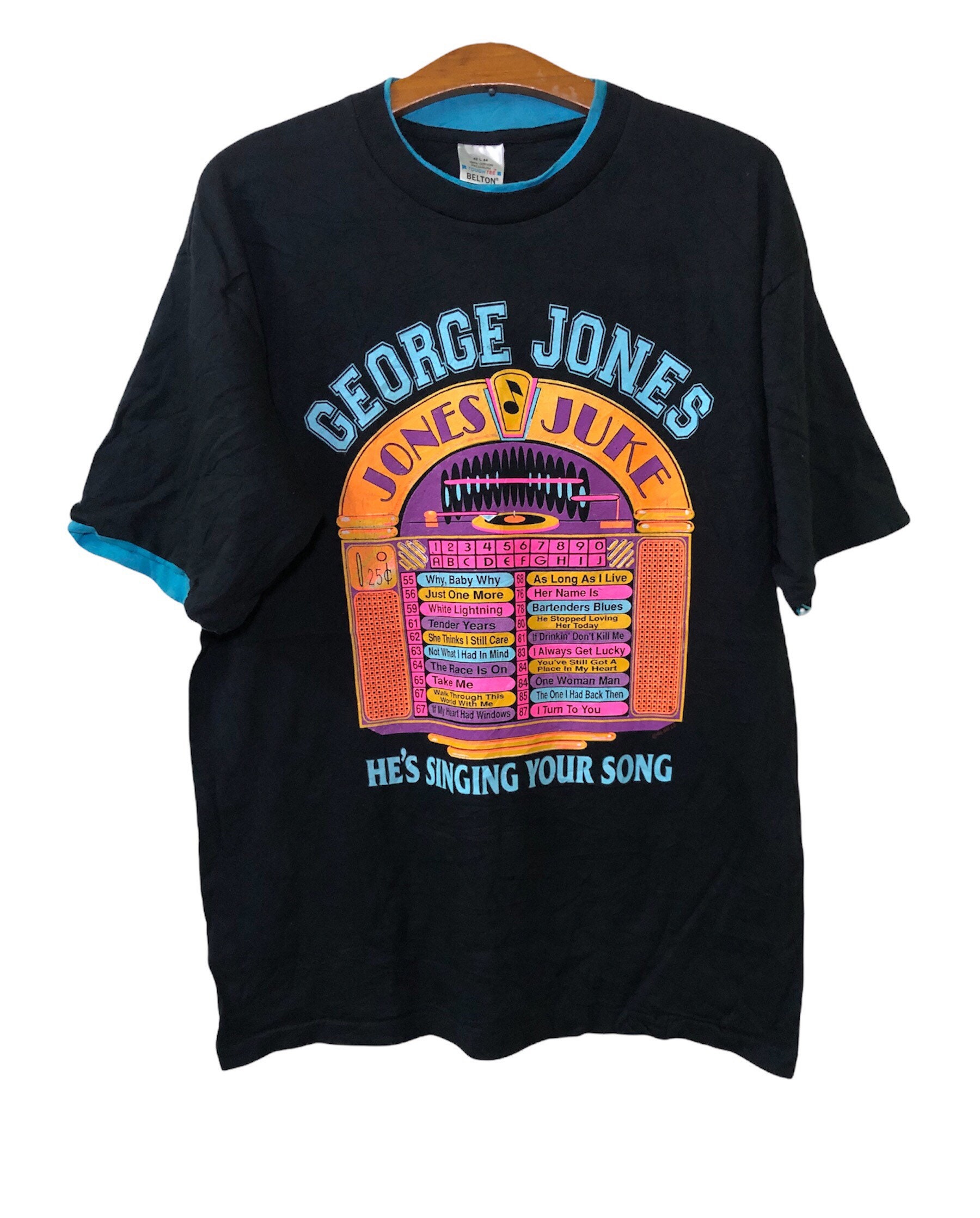 George Jones Tour Tshirt - Etsy