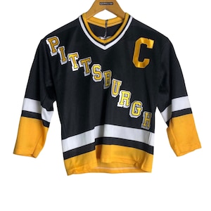 Vintage Pittsburgh Penguins Jersey #66  Lemieux Hockey NHL CCM Medium Boy Size