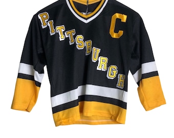 vintage Penguins de Pittsburgh Penguins # 66 Lemieux Hockey LNH CCM Taille moyenne garçon