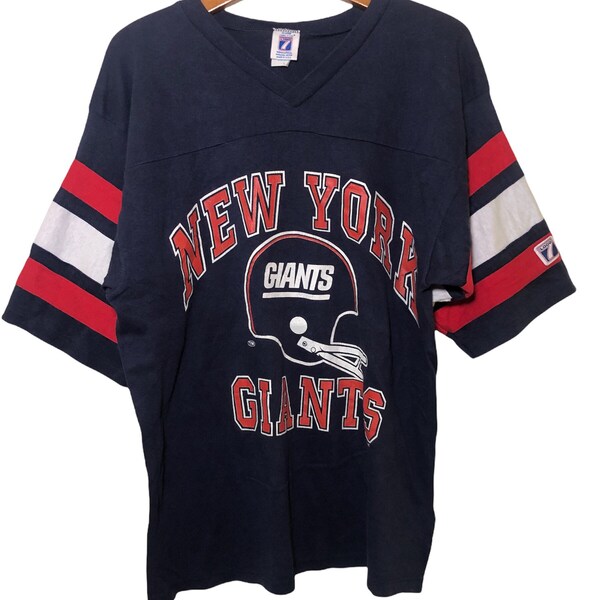 Vintage 90s New York Giants NFL Football T Shirt Large Size
