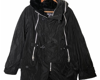 Vintage Final Home Issey Miyake Taktische Parka Kleine Größe