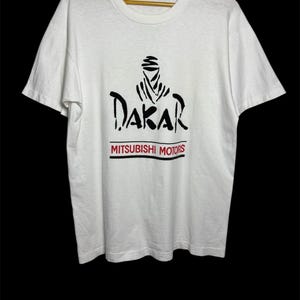 Vintage 90er Jahre Anhänger der Serie Dakar Massenprodukt T-Shirt