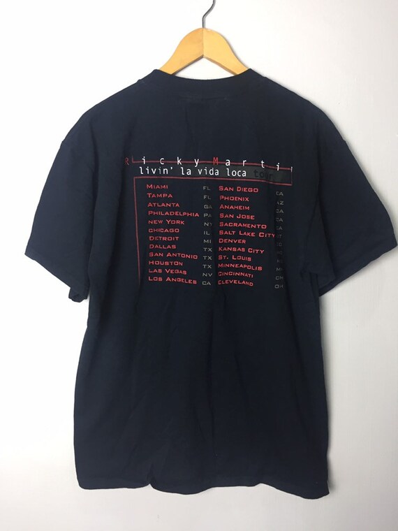 Vintage 90s Ricky Martin Livin La Vida Loca Tour Promo Album T Etsy