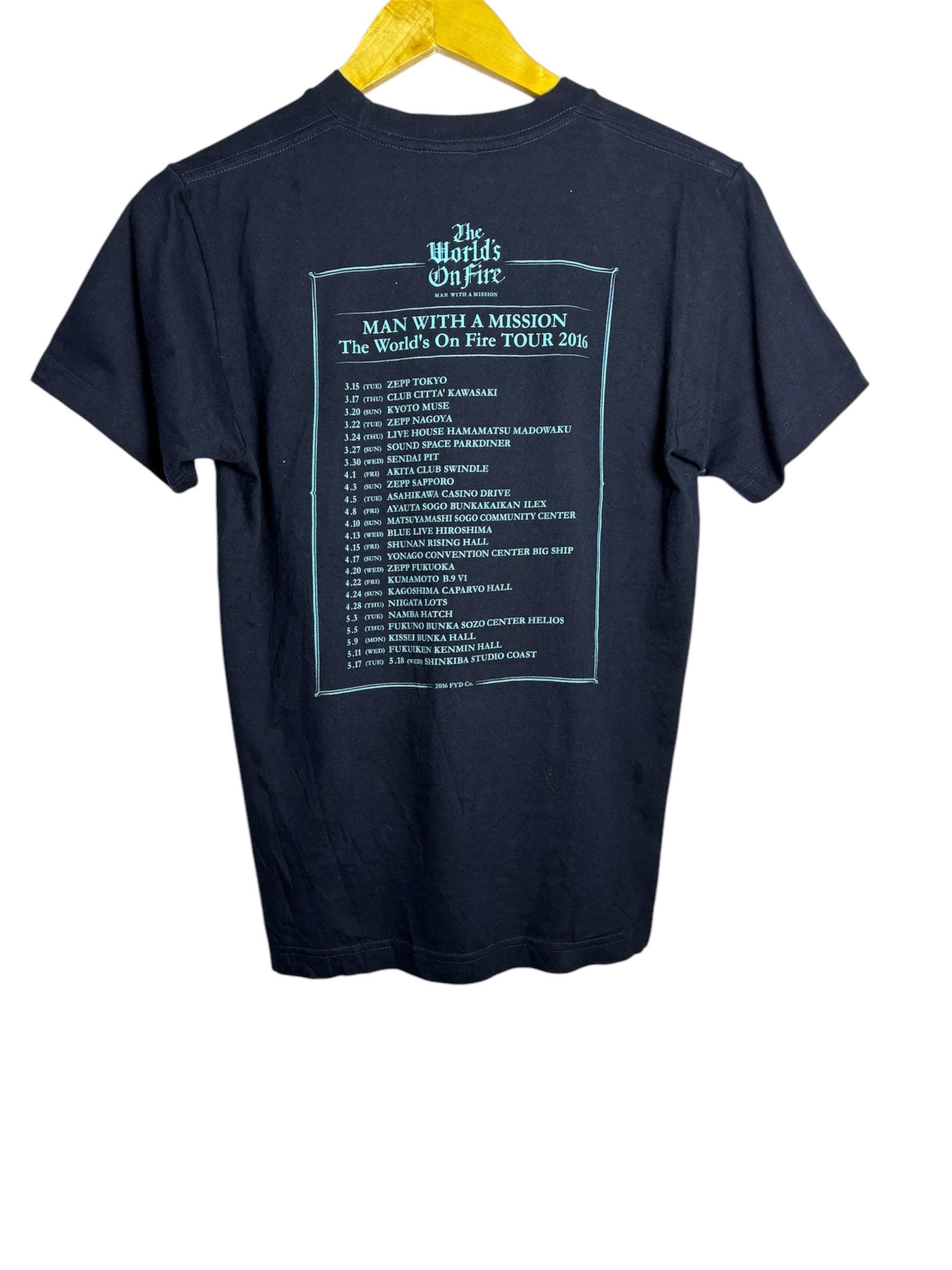 Man With A Mission MWAM Promo Album Tour Concert T Shirt Small