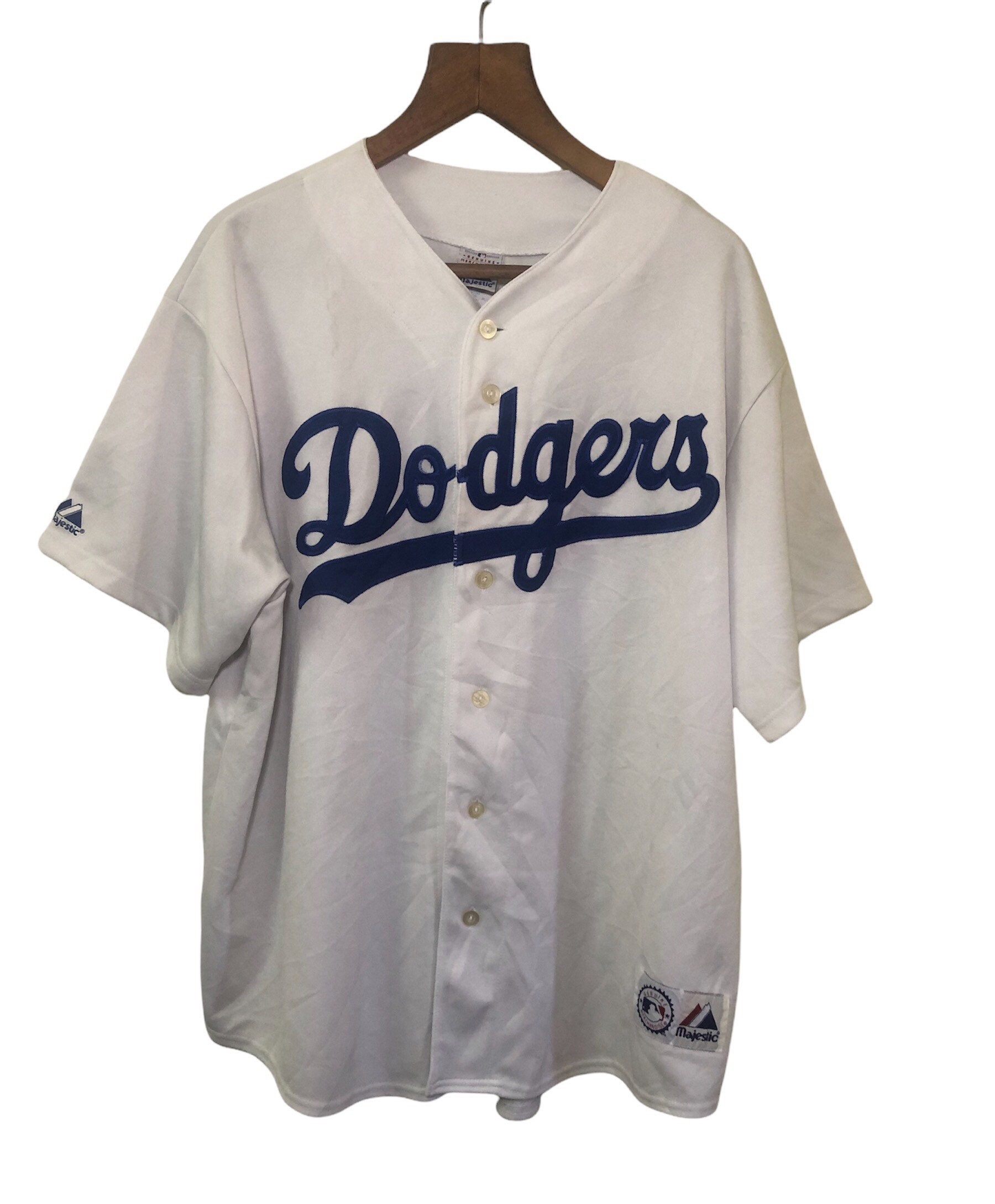 Majestic Brooklyn Dodgers Baseball Jersey in Black for Men