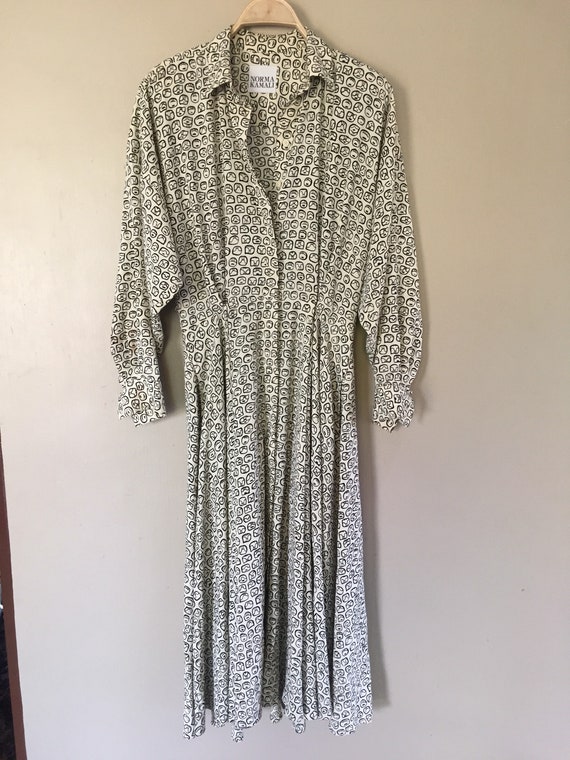 Designer Norma Kamali Dress Long Sleeve Nice Design - Etsy