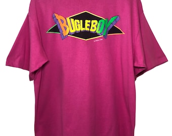 Vintage jaren 90 Bugle Boy Surf-T-shirt, maat XL