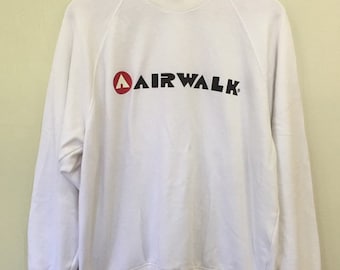 Vintage Airwalk Skateboard Big Logo Spellout Sweatshirts 2L Size